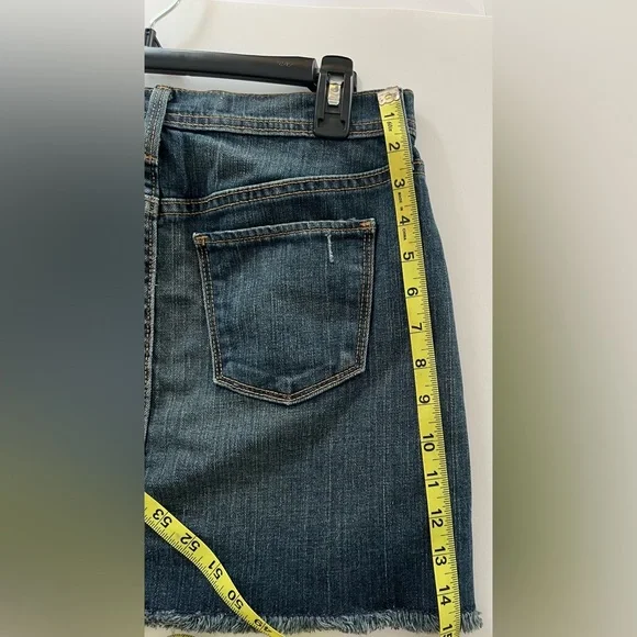 GAP Women's Distressed Blue  Micro Mini Skirt sz 1 - Picture 4 of 5